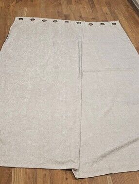 Metallic Beige 33x84 Curtain Panels